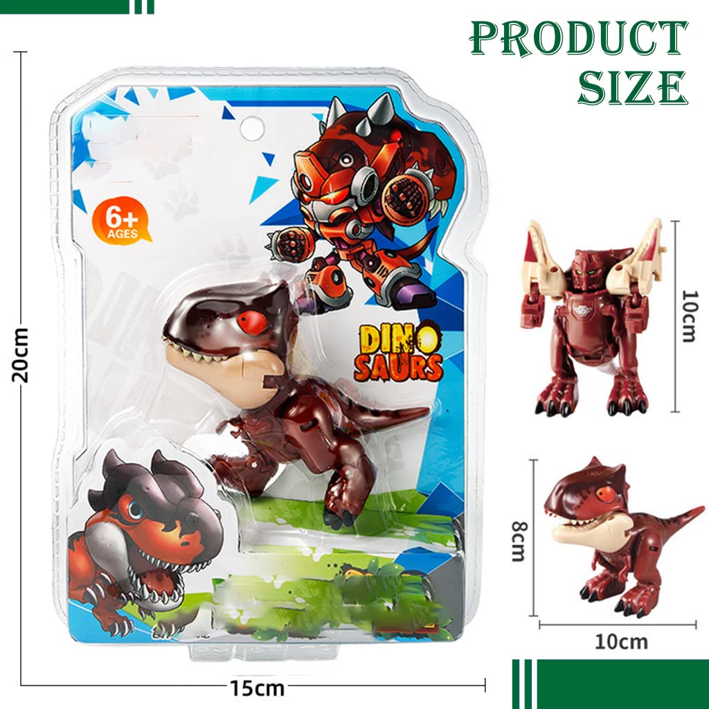 PATPAT Dinosaur Toys for Kids Transform Dinosaur Robot Toy Transforming Mini Dinosaur Figures Toy, 2 in 1 Cartoon Tyrannosaurus Transform Toy Birthday Xmas Gift for Kids Boys Girls 3 4 5 6 7 8 Years PATPAT Dinosaur Toys for Kids Transform Dinosaur Robot Toy Transforming Mini Dinosaur Figures Toy, 2 in 1 Cartoon Tyrannosaurus Transform Toy Birthday Xmas Gift for Kids Boys Girls 3 4 5 6 7 8 Years